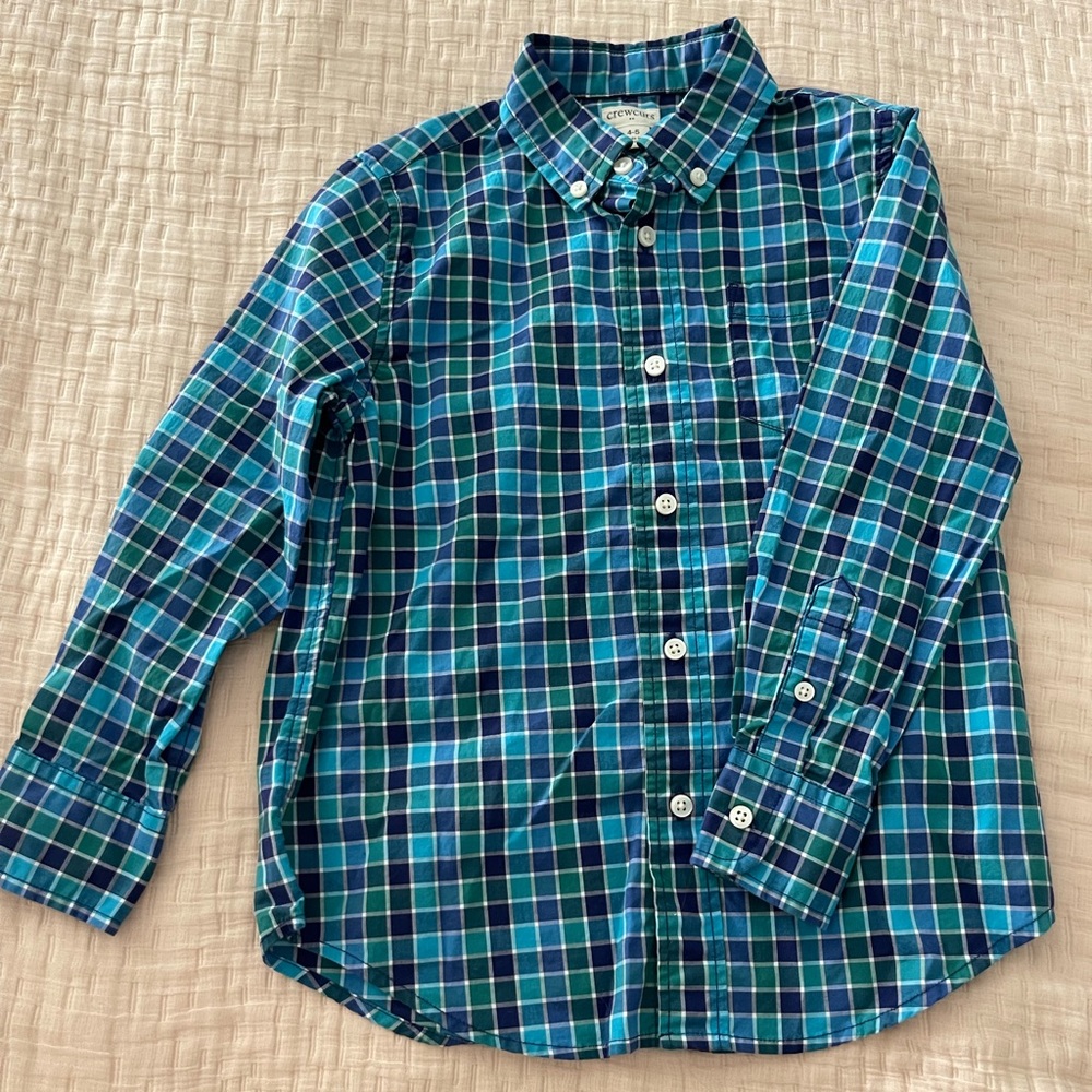 Crewcuts button down boys size 4